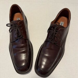 Johnston & Murphy size 12 Dark Brown Leather Oxfords business leather